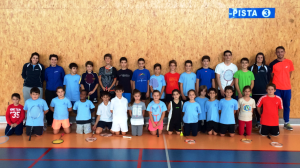 Los participantes de la Concentrración Territorial de bádminton dentro del programa Se Busca Camnpeón.