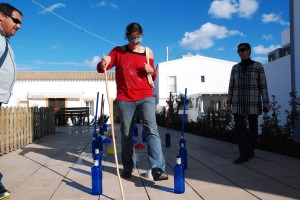 Una activitat al circuit dels sentits. Foto: Consell de Formentera.