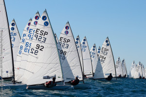 Imagen de unas de las mangas de la regata de la Copa de España. Foto: Pep Portas (RCN Torrevieja)