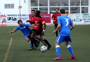 Winde, en el partido ante el Llosetense