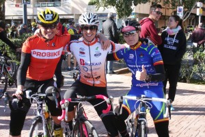 Mayalen Noriega, junto a Sandra Jordà y Sandra Santanyes, el podio en la categoría femenina.