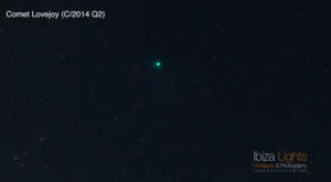 El cometa, captado desde Ibiza. Imagen: José Antonio Hervás Mora