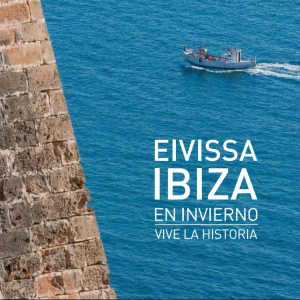 Portada del folleto de promoción de Eivissa como destino turístico de invierno. 