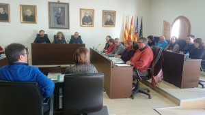 Paquita Ribas, concejala de PSOE-Pacte, durante una intervención en el pleno del Ayuntamiento de Sant Josep.