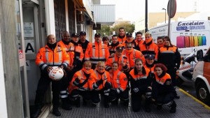 En la imagen, los voluntarios de Protección Civil de Eivissa. 