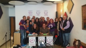 Integrantes de Podemos Eivissa en una presentación.