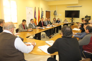 Un instante de la reunión mantenida hoy en Mallorca