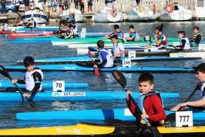 Varios competidores durante una de las pruebas de la Copa Balear de promoción de 2014.