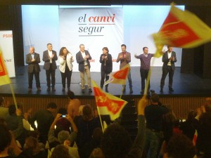 Los candidatos socialistas a las elecciones de 2015 hicieron un acto de presentación en Jesús. Foto: V.R. 