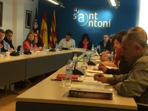 Una imagen del pleno de Sant Antoni. Foto: L. A.