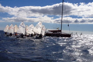 Una imagen del Campeonato de vela ligera de Ibiza y Formentera disputado en Santa Eulària.