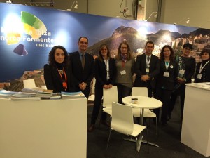 Los representantes de Ibiza Convention Bureau en la feria de eventos en Suecia. 