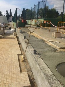 Imagen de las obras que se están llevando a cabo en se Figueretes. 