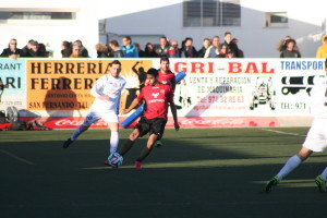 Mourad, autor del segundo gol del Formentera, en el derbi ante la Peña