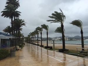 Imagen del temporal que se registró ayer en Sant Antoni. Foto: L.A.