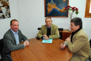 Ferrer y Sales, durante la reunión. Foto: Consell de Formentera.