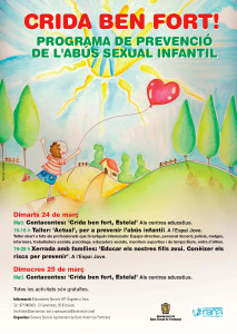 Cartel promocional de las jornadas contra el abuso sexual en Sant Antoni.