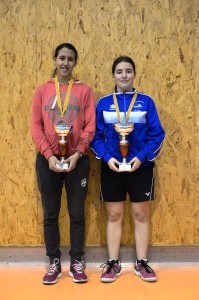 Isabel Ferrer y Andrea Ibáñez, las dos finalistas en Sub-17 femenino.