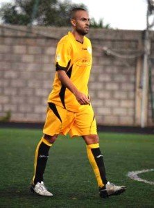 Badayco Velázquez, en un partido con la UD Villa de Santa Brígida. 