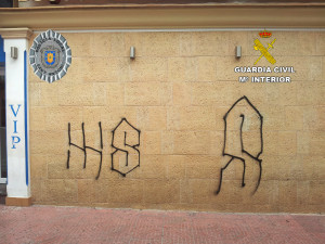 Algunos de los graffitis realizados por los menores. Foto: Ayuntamiento de San Antoni.