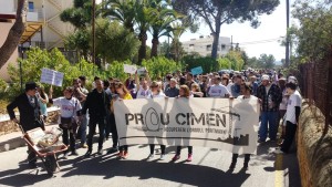 Una imagen de la manifestación organizada este domingo por Reinicia Sant Antoni.