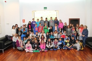 Los alumnos del Colegio Los Andenes de Taco de San Cristóbal de la Laguna. 