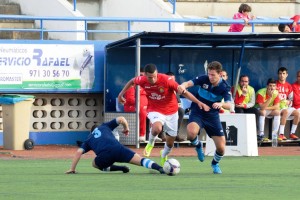 Imagen de un partido de Liga entre CD Ibiza y Ciudad de Ibiza.