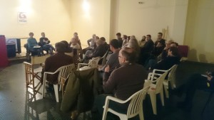 Un momento de la asamblea plenaria de este viernes de Guanyem Eivissa. Fotos: C. V.