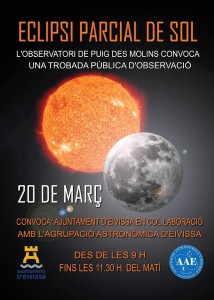 En la imagen, el cartel de esta jornada de observación. 