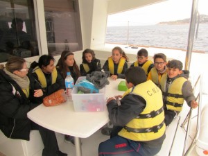 Los alumnos del CEIP Cervantes salieron a navegar en la Setmana del Mar.