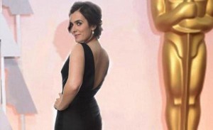 Anna Allen realizó un fotomontaje para simular que estuvo en la gala de los Oscar.