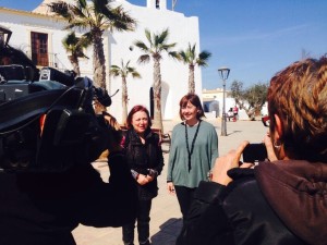 Margalida Font i Francina Armengol, avui a Formentera. 