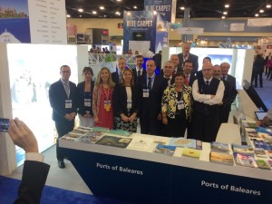 La delegación de Balears en la feria de Miami. Foto: APB