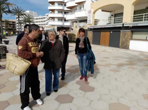 Carmen Tur, en el paseo