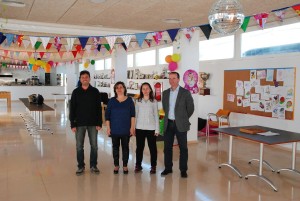 El president Jaume Ferrer i la consellera Sònia Cardona, avui.