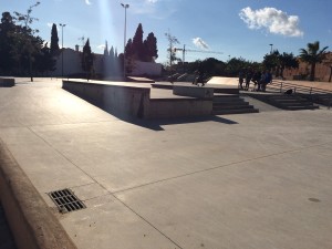 Imagen de la zona de skate, ubicada en el barrio de ses Figueretes.