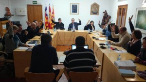 Imatge del ple del Consell de Formentera, d'aquest matí. Foto: Consell de Formentera.