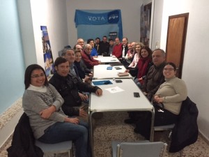 Imagen de una de las reuniones realizadas por el partido de Sant Josep.