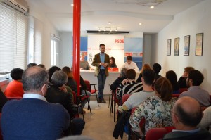 Rafa Ruiz durante la asamblea de esta mañana.