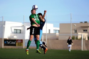 Adrián Ramos fue el autor del único gol del partido ante el Ciudad de Ibiza. Foto: Fútbol Pitiuso