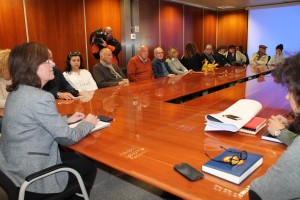 Imagen de la reunión mantenida esta mañana con los vecinos de Jesús.