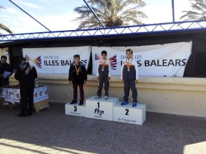 Eros Navarro y Rubén González, oro y plata en los 1.000 metros alevines.