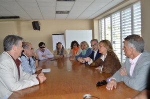 Un momento de la reunión celebrada esta tarde en Eivissa entre Trinidad Jiménez y las entitades sociosanitarias de la isla. Foto: FSE-PSOE