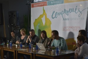 Un momento durante la presentación del partido Compromís per Formentera. 