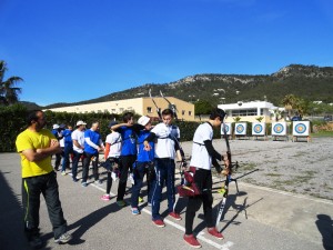 Varios participantes durante la primera tirada de la Liga Arcoibiza del pasado 21 de marzo.