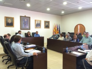 Imagen de una sesión plenaria en el Ayuntamiento de Sant Josep. Foto: L.A.