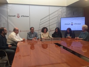 Un moment de la presentació d'aquesta edició de la Trobada Orquestral al Consell d'Eivissa. 