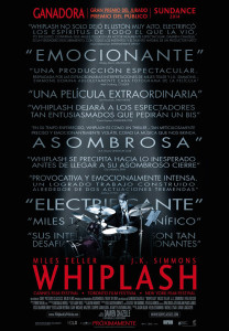 El cartel de 'Whiplash', una de las cintas que se proyectará en este ciclo de cine. 