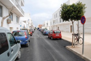 Un dels carrers ja pavimentats. Foto: Consell de Formentera