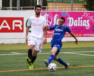 Borja Pando y Fofi, en un derbi anterior entre San Rafael y Formentera.